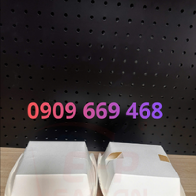 Hộp Giấy Trắng Đựng Hamburger, Bánh Bao Có Lỗ Thoáng Khí – Hộp Take Away Đựng Burger, Bánh Mì, Đồ Ăn Nhanh